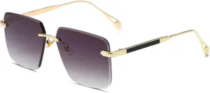 Trendy Oversized Sunglasses Women Classic Vintage Style Fashion Glasses Men Uv400