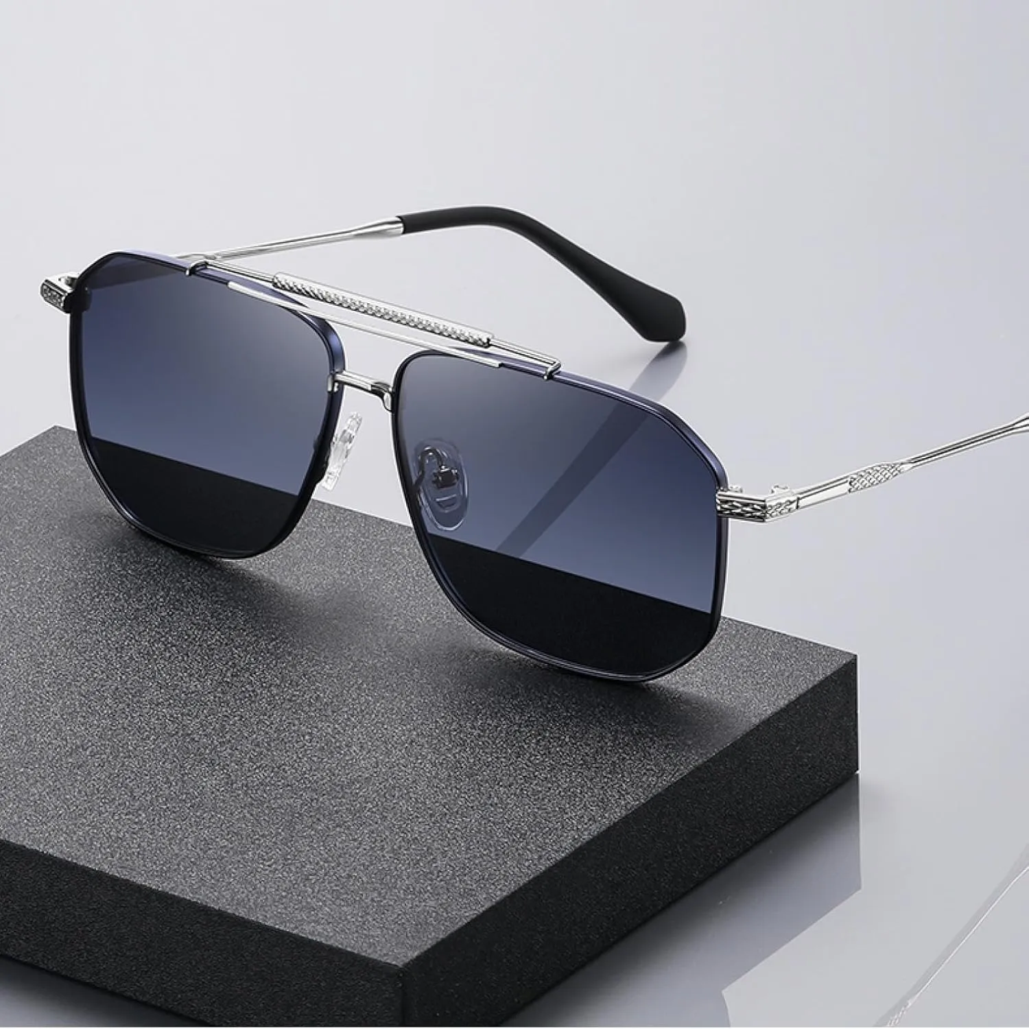 TVTBBVV Sunglasses for Women Uv400 Metal Frame Camping Fishing Cycling