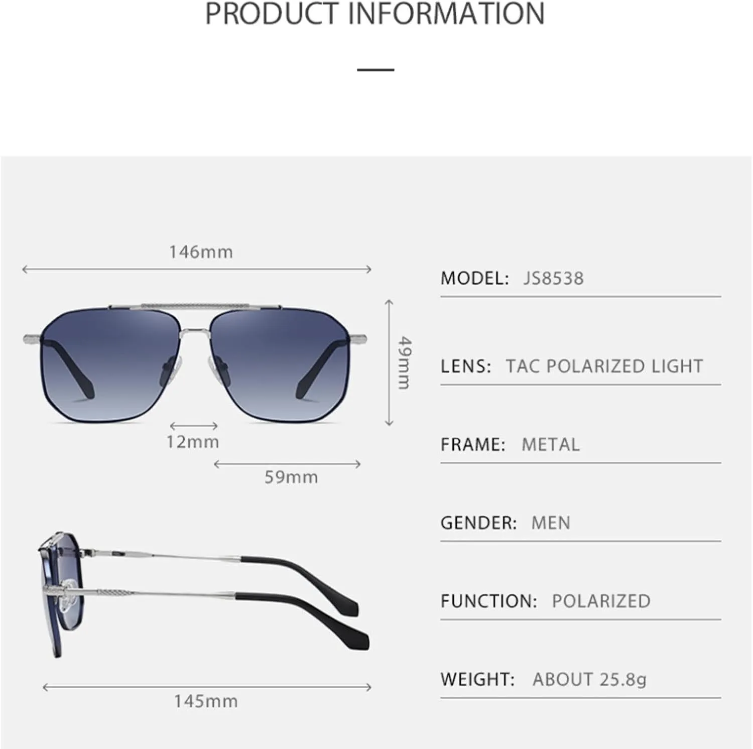 TVTBBVV Sunglasses for Women Uv400 Metal Frame Camping Fishing Cycling