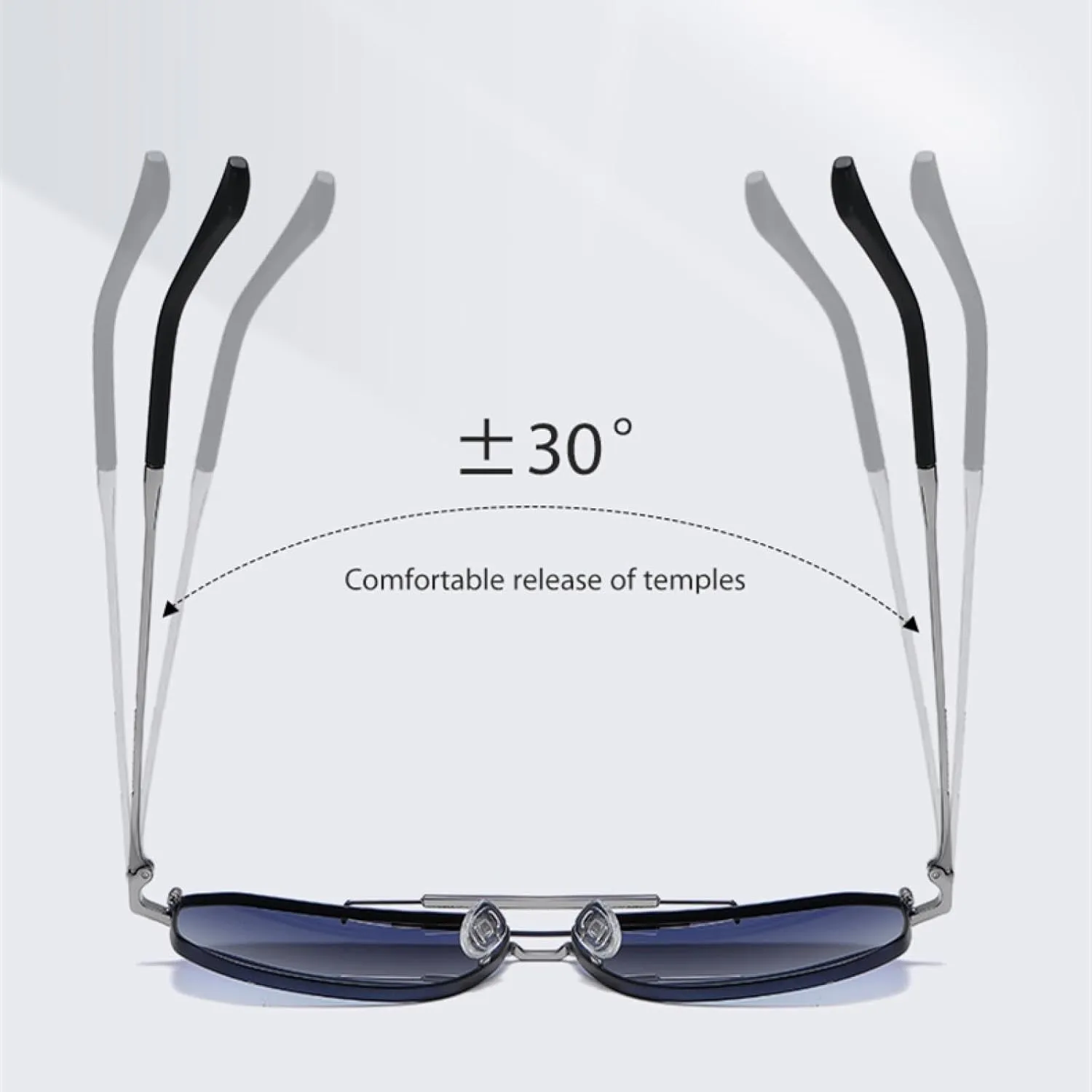 TVTBBVV Sunglasses for Women Uv400 Metal Frame Camping Fishing Cycling