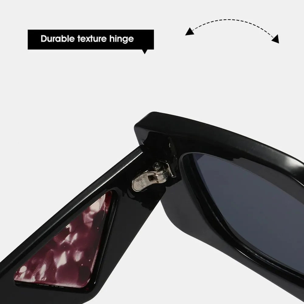 Unique Polygon Sunglasses Women Vintage Sun Glasses Men Fashion Punk Wide Legs UV400 Fashion Shades Eyewear