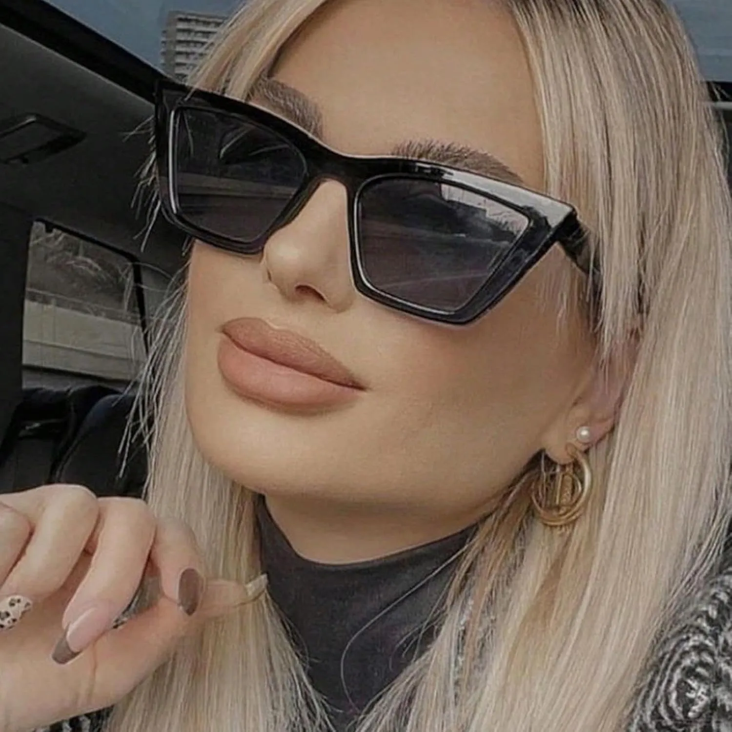 Vintage Cat Eye Sunglasses Women Fashion Uv400