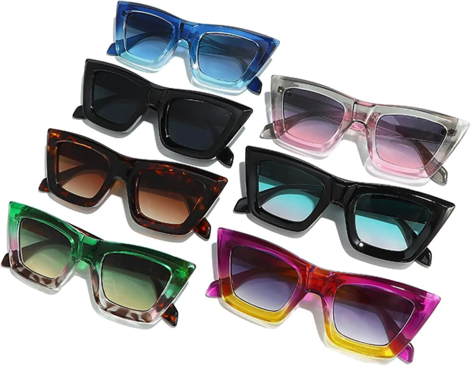 Vintage Cat Eye Women Luxury Sunglasses Uv400 Fashion Gradient Men