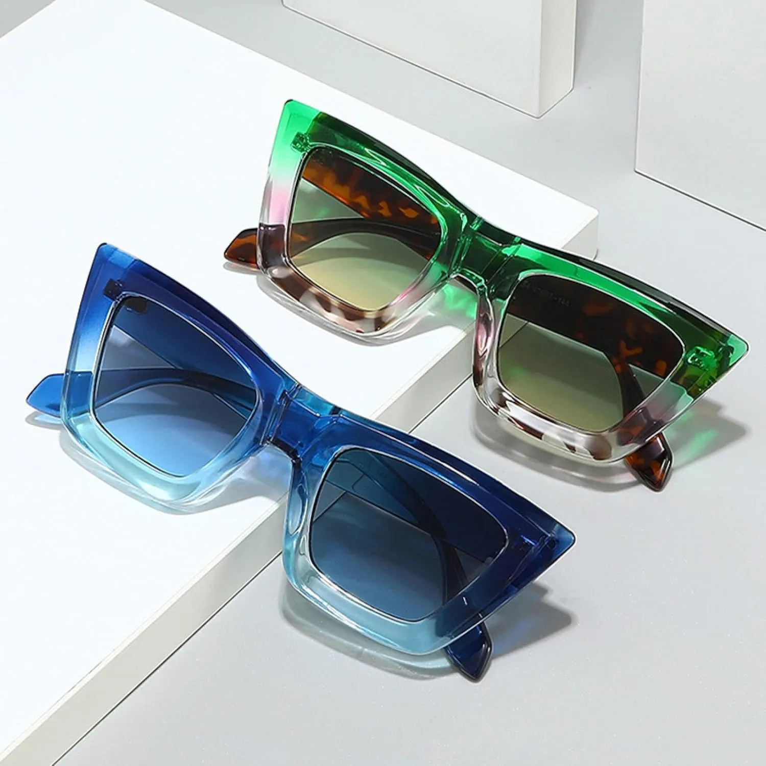 Vintage Cat Eye Women Luxury Sunglasses Uv400 Fashion Gradient Men