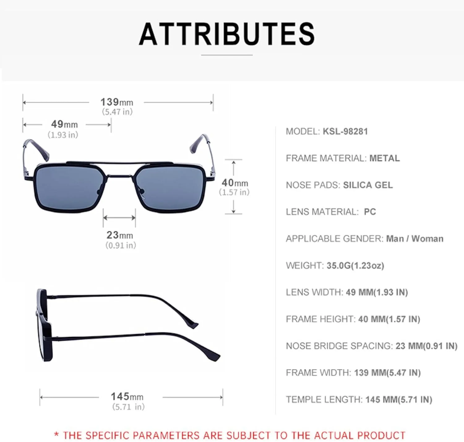 Vintage Punk Rectangle Sunglasses for Men Women Luxury Classic Metal Frame Steampunk Uv400 Driving