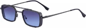 Vintage Punk Rectangle Sunglasses for Men Women Luxury Classic Metal Frame Steampunk Uv400 Driving