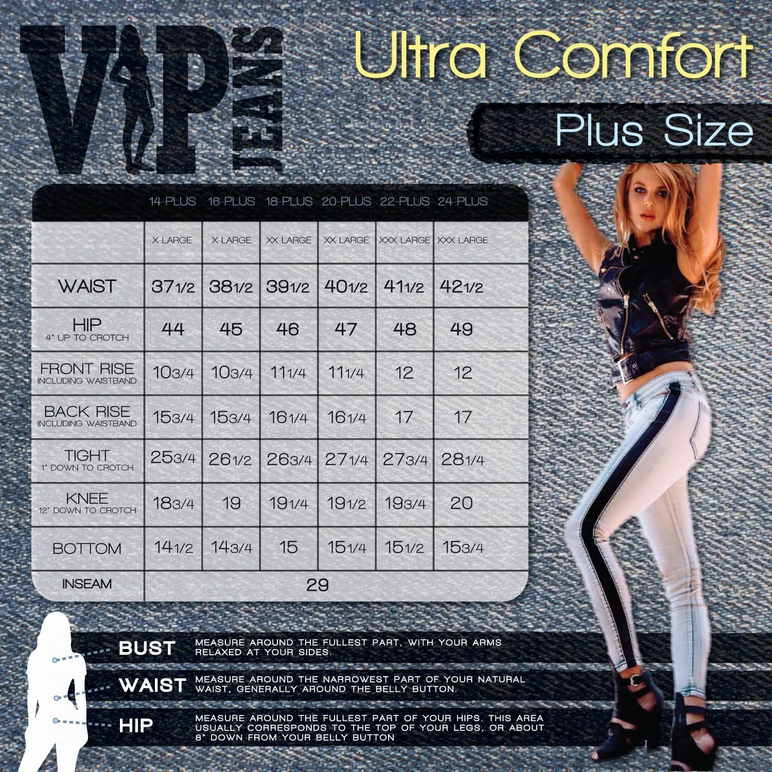 V.I.P. JEANS Women's Fray Hem Skinny Distressed Ripped Juniors Plus
