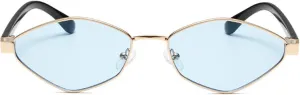 willochra Fashion Irregular Polygon Cat Eye Sunglasses Women men Vintage Metal Small Frame Woman Trending Eyewear