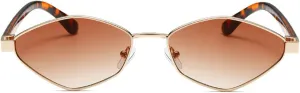 willochra Fashion Irregular Polygon Cat Eye Sunglasses Women men Vintage Metal Small Frame Woman Trending Eyewear
