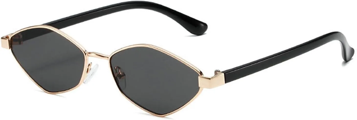 willochra Fashion Irregular Polygon Cat Eye Sunglasses Women men Vintage Metal Small Frame Woman Trending Eyewear