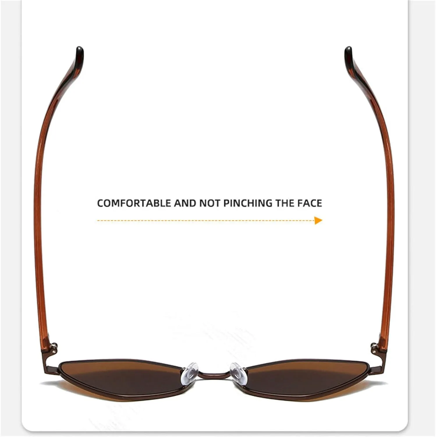 willochra Fashion Irregular Polygon Cat Eye Sunglasses Women men Vintage Metal Small Frame Woman Trending Eyewear