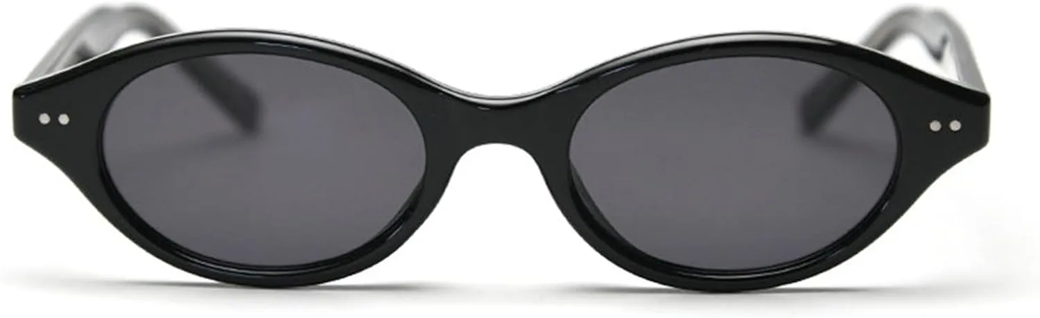 willochra Fashion Small Polarized Cat Eye Sunglasses Women Fashion Gradient Shades UV400 Vintage Rivets Men Sun Glasses