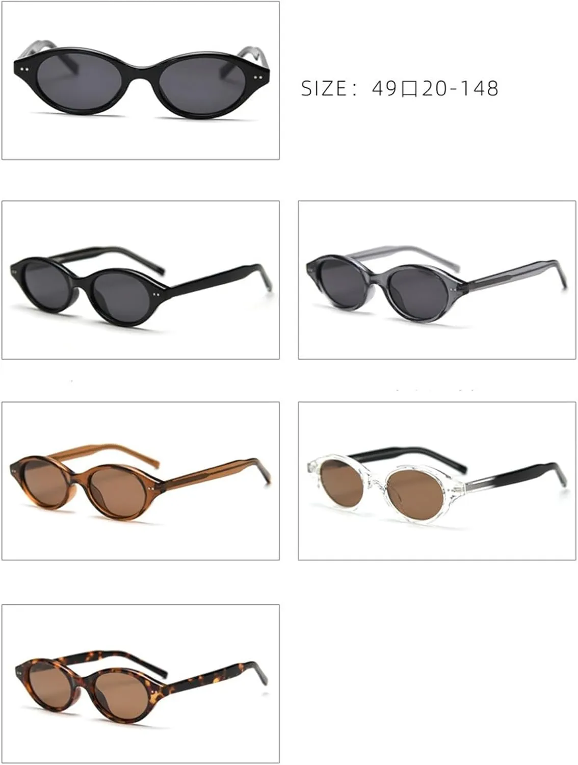 willochra Fashion Small Polarized Cat Eye Sunglasses Women Fashion Gradient Shades UV400 Vintage Rivets Men Sun Glasses