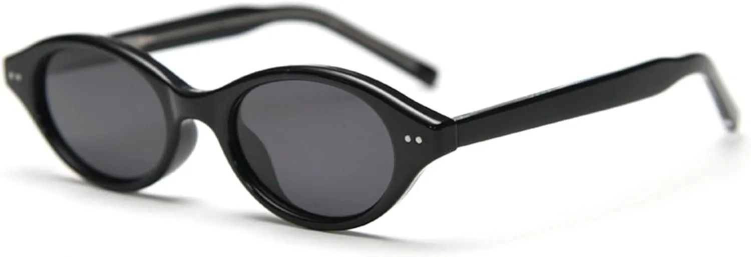 willochra Fashion Small Polarized Cat Eye Sunglasses Women Fashion Gradient Shades UV400 Vintage Rivets Men Sun Glasses
