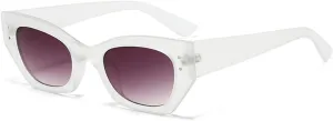 willochra Fashion Sunglasses Women Men Vintage Y2K Small cat eye Sun Glasses Male Fashion Popular Rivets Narrow Eyewear