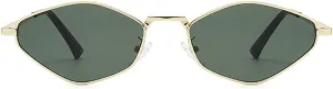 willochra Popular Fashion Polygon Rhombus Sunglasses Women Retro Punk Trending Men Metal Cat Eye Shades sunglasses UV400