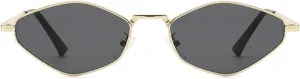 willochra Popular Fashion Polygon Rhombus Sunglasses Women Retro Punk Trending Men Metal Cat Eye Shades sunglasses UV400