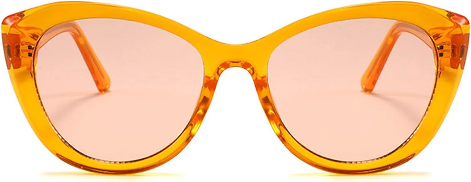 willochra Vintage Oversized Cat Eye Sunglasses Women 90s Classic Sun Glasses Female Retro Fashion Gradient Sunglasses