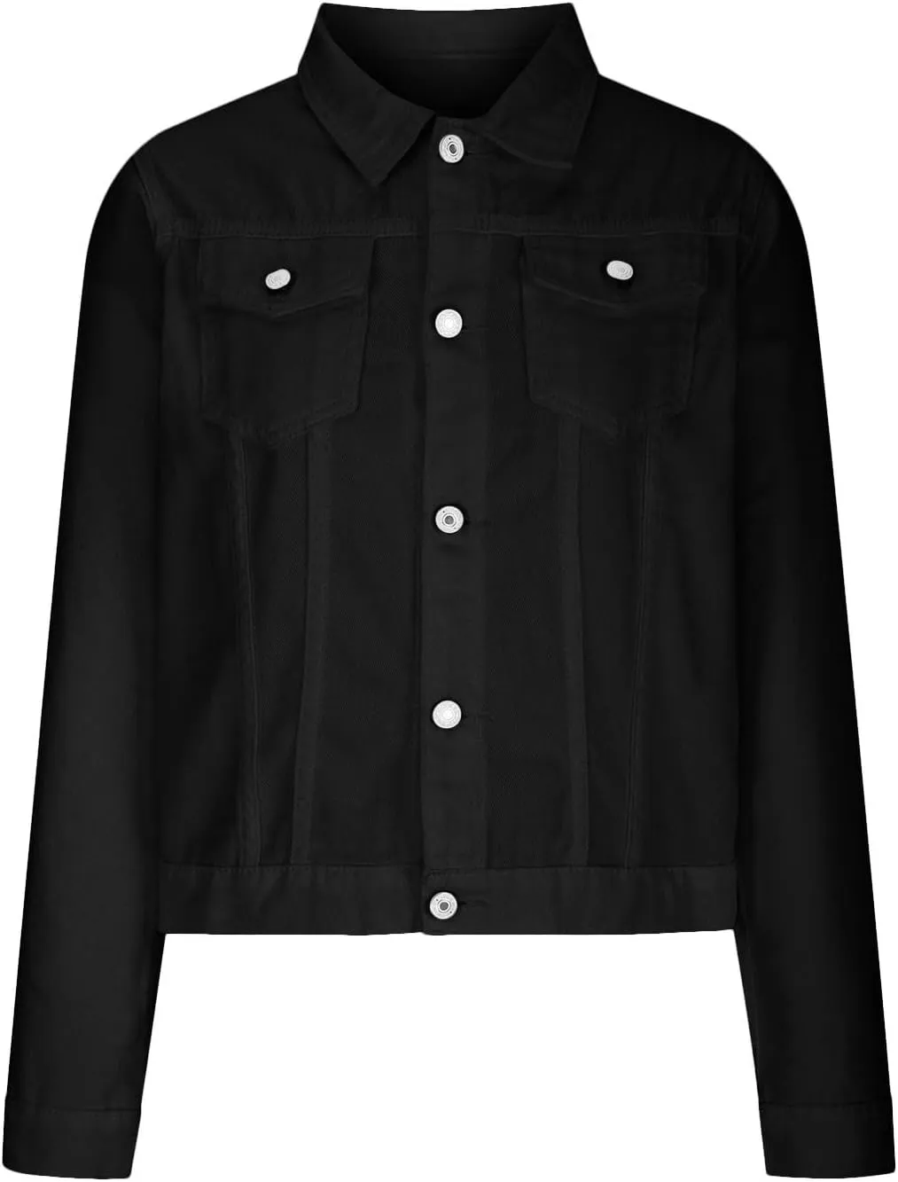 Womens Crop Top Jean Jacket Button Down Long Sleeve Stretch Button Down Denim Jacket Cropped Denim Jacket Trendy 2024