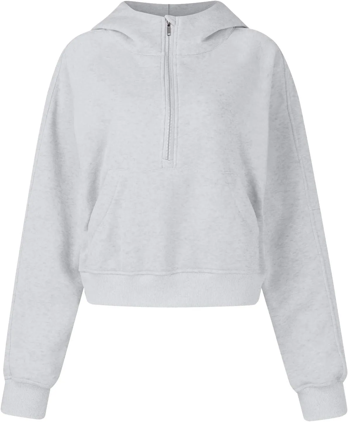 Women's Half Zip Sweatshirts Lapel Pullover Cropped Sweatshirts With Pocket Fall Outfits for Women 2024