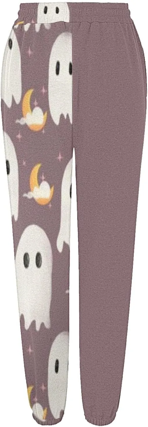 Womens Halloween Elastic Waist Pants Workout High Waisted Yoga Pants with Pockets Casual Pant with Pockets Halloween
