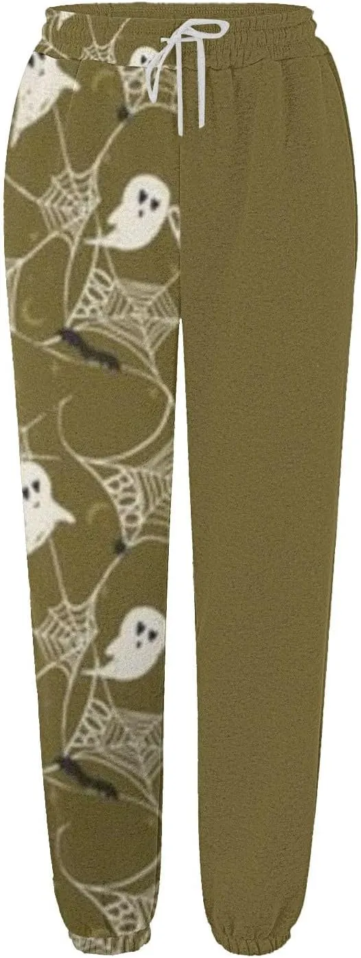 Womens Halloween Elastic Waist Pants Workout High Waisted Yoga Pants with Pockets Casual Pant with Pockets Halloween