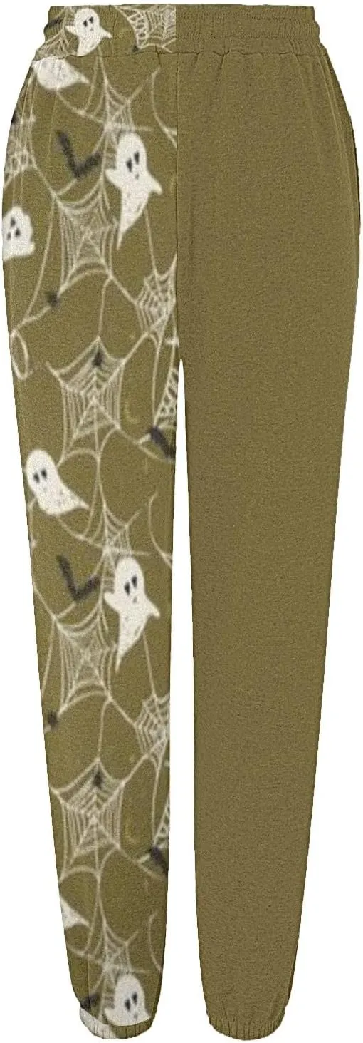 Womens Halloween Elastic Waist Pants Workout High Waisted Yoga Pants with Pockets Casual Pant with Pockets Halloween