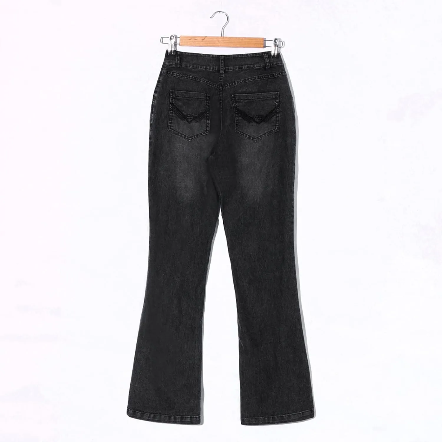 Womens High Waisted Jeans Flare Stretch Boyfriend Bootcut Casual Wide Leg Denim Pants Bell-Bottomed Jeans 2024
