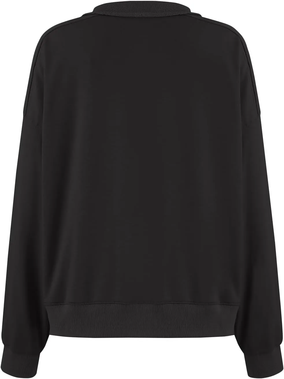 Women's Oversized Cropped Sweatshirts Crewneck Fleece Workout Pullover Sweater Fall Outfits
