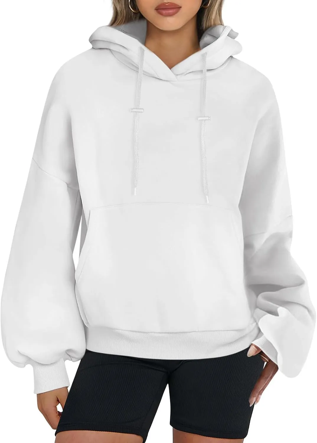 Womens Oversized Hoodies Trendy 2024 Casual Loose Fleece Hooded Sweatshirts Fall Pullover Sweaters Y2K Clothes