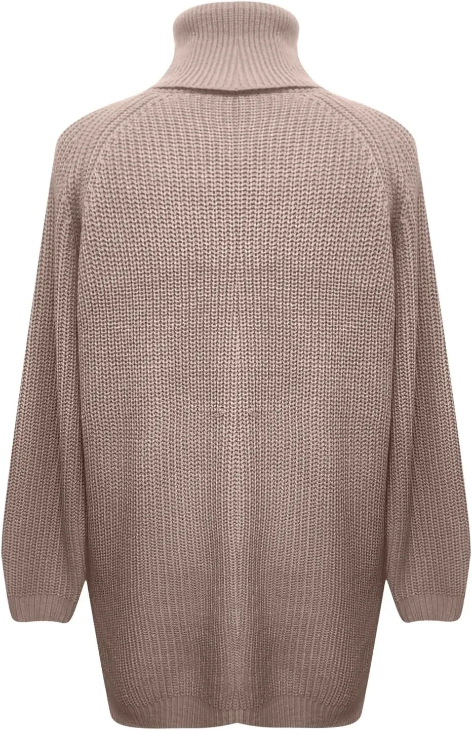 Women's Turtleneck Ribbed Knit Pullover Sweaters 2023 Fall Long Sleeve Soft Classic Solid Color Fitted Sweater Tops