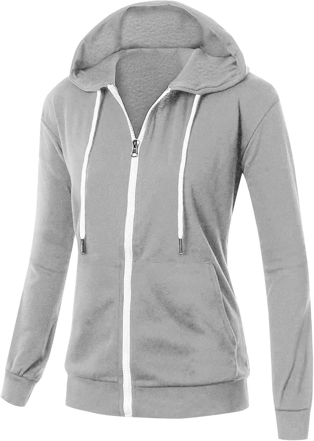 Womens Zip Up Hoodie Cropped Sweatshirts Thumb Hole Fleece Jackets Cropped Comfort Fall Loose Outfits Loose Outfits