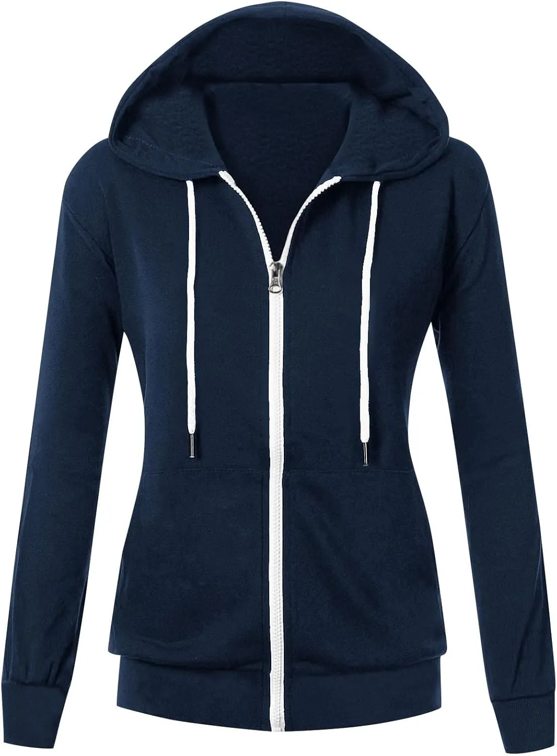 Womens Zip Up Hoodie Cropped Sweatshirts Thumb Hole Fleece Jackets Cropped Comfort Fall Loose Outfits Loose Outfits