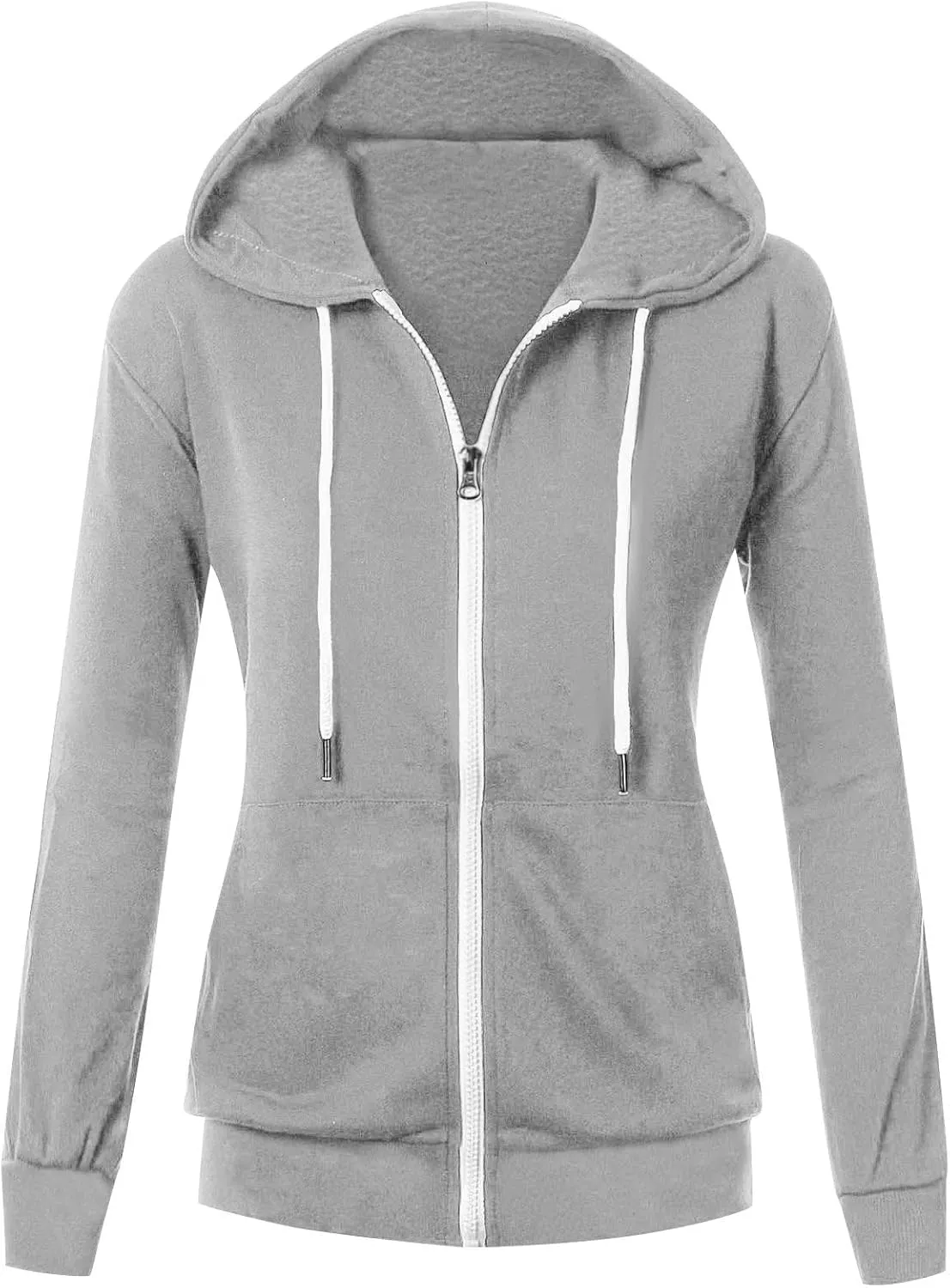 Womens Zip Up Hoodie Cropped Sweatshirts Thumb Hole Fleece Jackets Cropped Comfort Fall Loose Outfits Loose Outfits