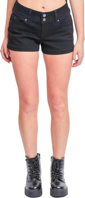 YMI Jeans Women's Wannabettabutt Low Rise Denim Shorts