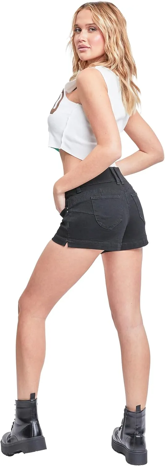 YMI Jeans Women's Wannabettabutt Low Rise Denim Shorts